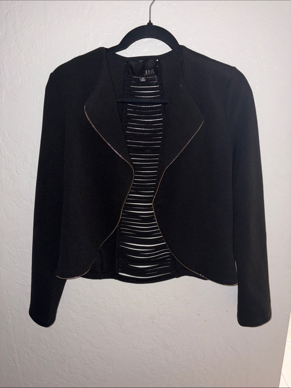 Black Open-Front Women’s Jacket